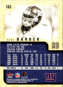 2002 Fleer Genuine Tiki Barber