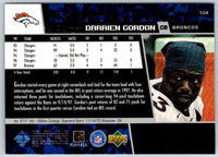 1998 Upper Deck Darrien Gordon #104