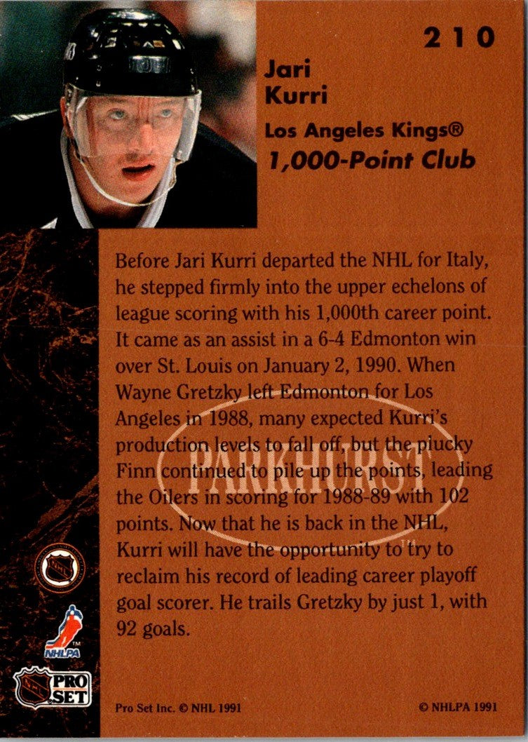 1991 Parkhurst Jari Kurri