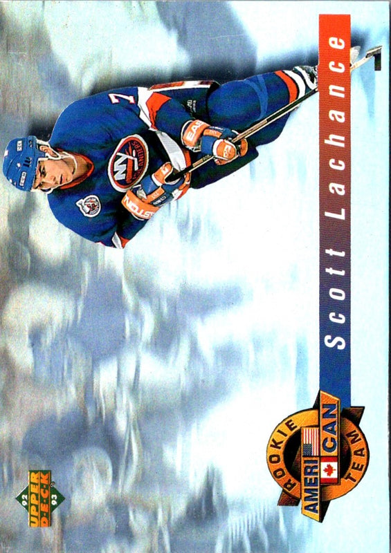 1992 Upper Deck Ameri-Can Rookie Team Scott Lachance #AC4
