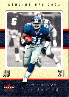2002 Fleer Genuine Tiki Barber #103