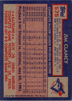 1984 Topps Jim Clancy #575