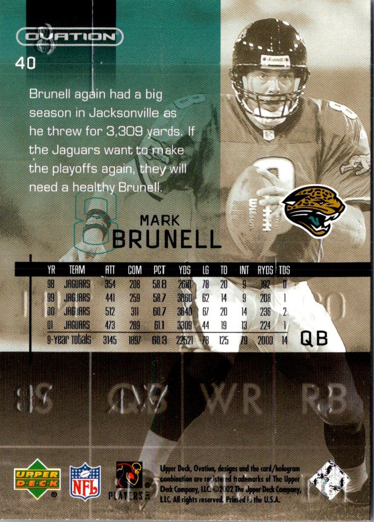 2001 Upper Deck Mark Brunell