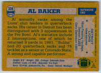 1982 Topps Al Baker #335