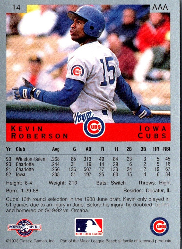 1993 Classic Best Kevin Roberson