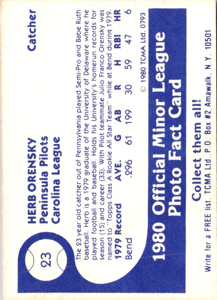 1980 TCMA Peninsula Pilots B/W Herb Orensky