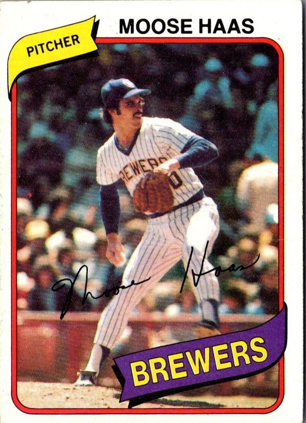 1980 Topps Moose Haas #181