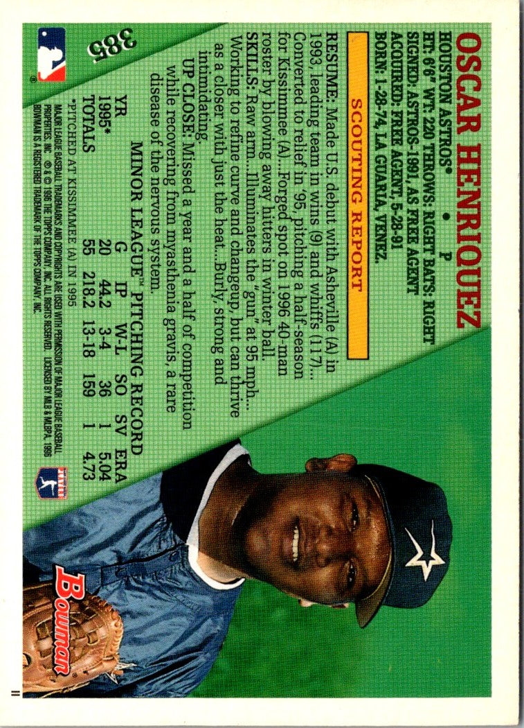 1996 Bowman Oscar Henriquez