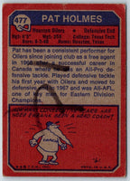 1973 Topps Pat Holmes #477