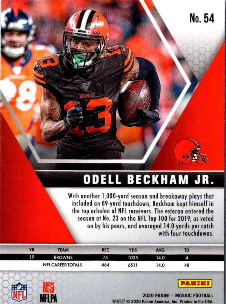 2020 Panini Mosaic Odell Beckham Jr.