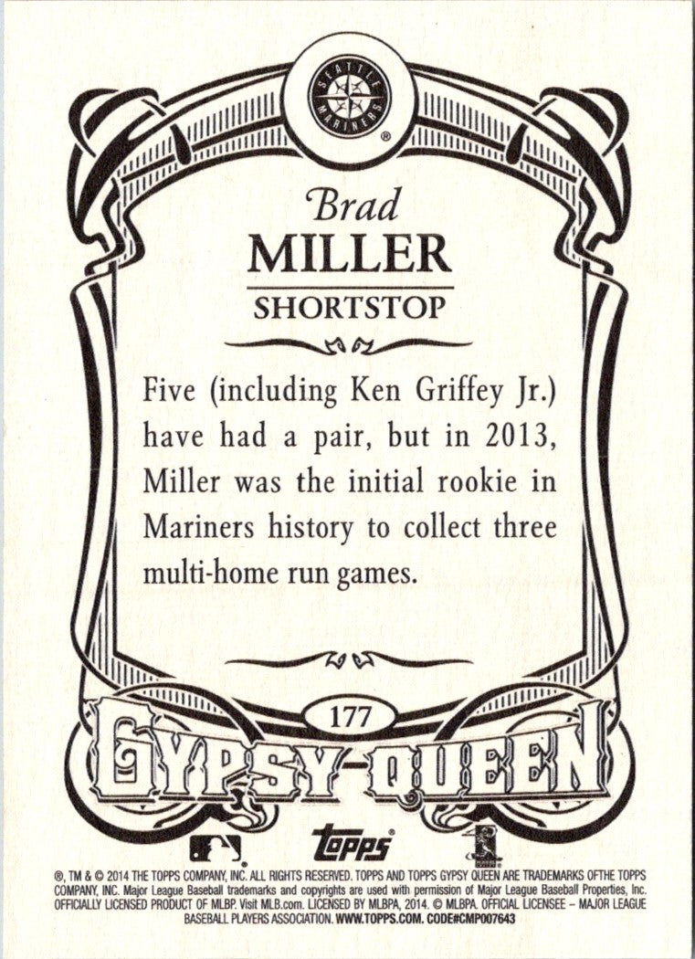 2014 Topps Gypsy Queen Brad Miller