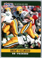1990 Pro Set Brent Fullwood #107