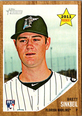 2011 Topps Heritage Brett Sinkbeil #131 Rookie