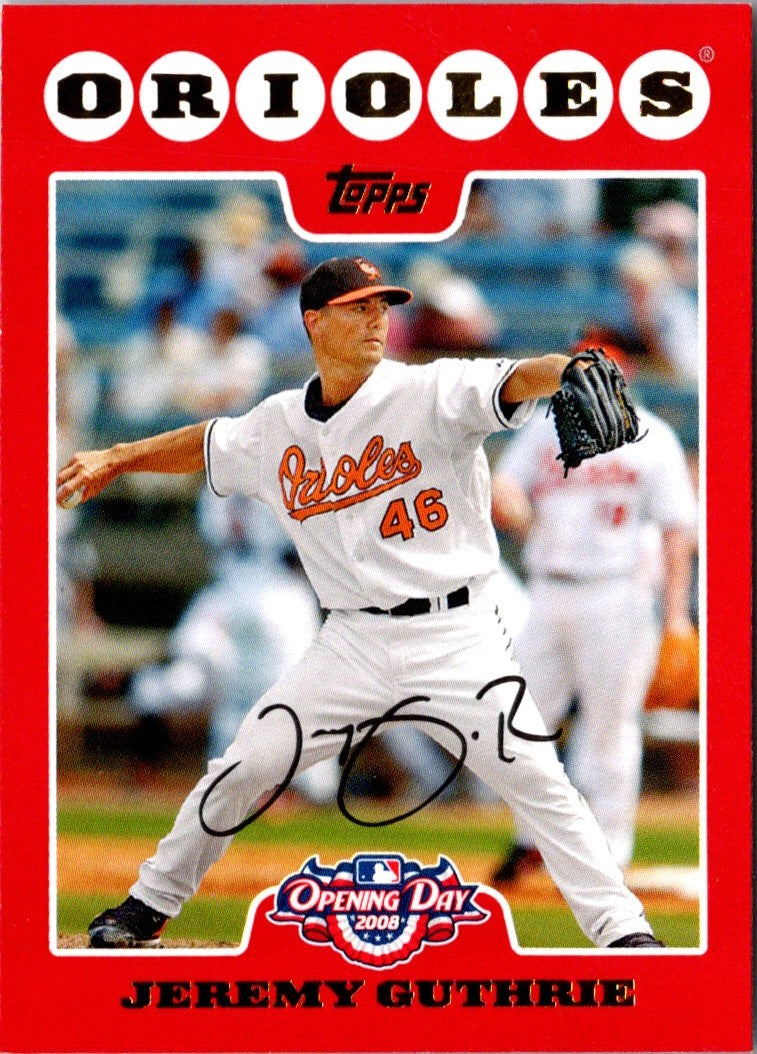 2008 Topps Opening Day Jeremy Guthrie