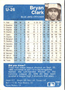 1984 Fleer Update Bryan Clark