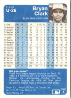 1984 Fleer Update Bryan Clark #U-26