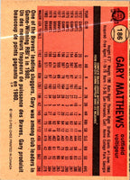 1980 O-Pee-Chee Gary Matthews #186