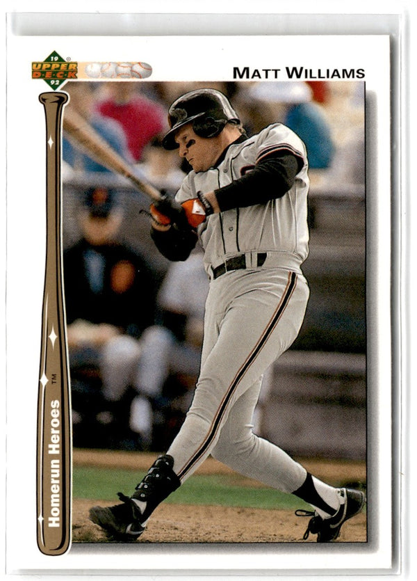 1992 Upper Deck Home Run Heroes Matt Williams #HR5