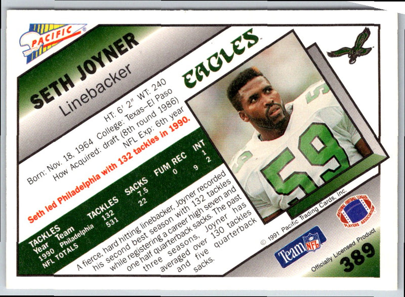 1991 Pacific Seth Joyner