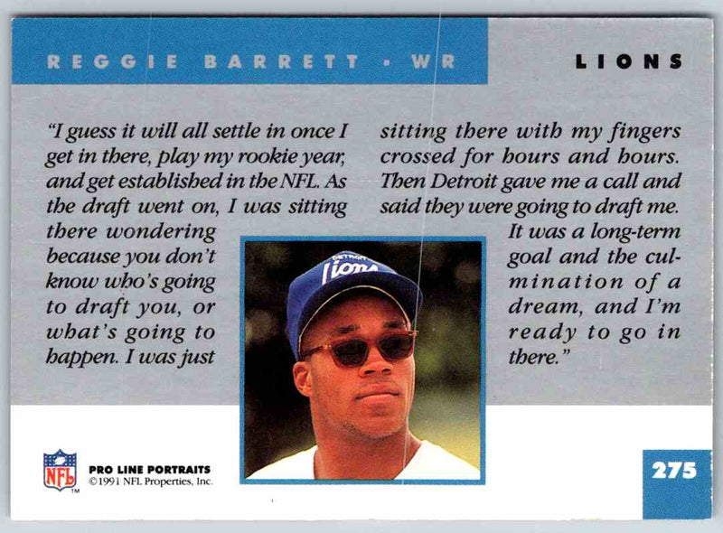 1991 ProLine Reggie Barrett