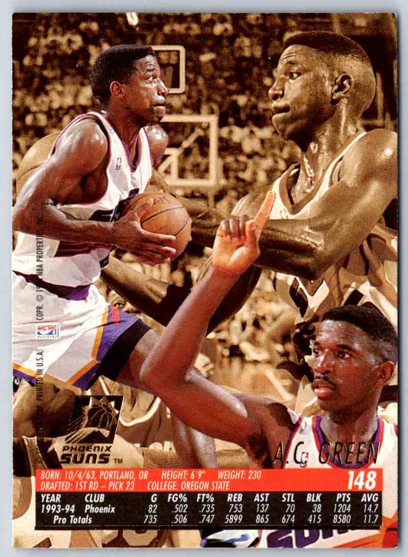 1995 Fleer Ultra A.C. Green