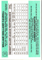 1984 Donruss Bill Caudill #118