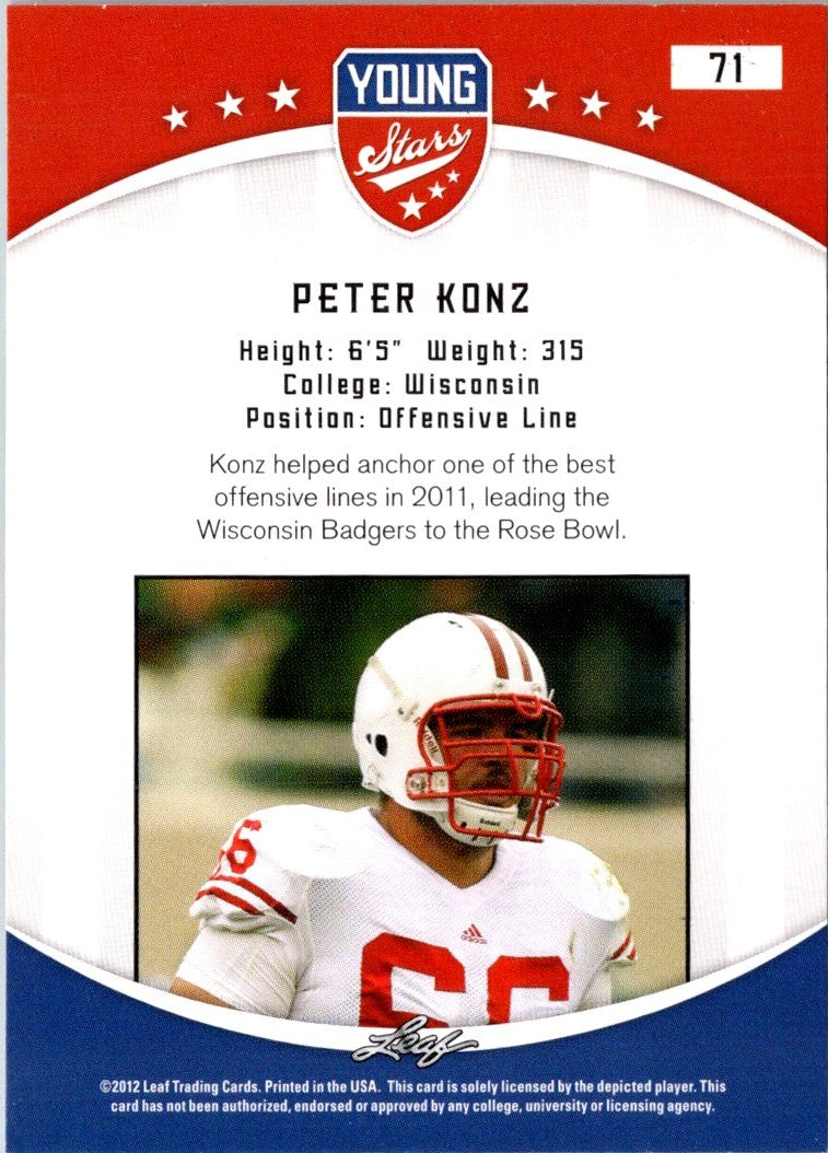 2012 Leaf Young Stars Peter Konz