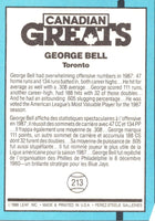 1988 Leaf George Bell #213