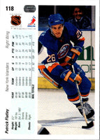 1990 Upper Deck Patrick Flatley #118