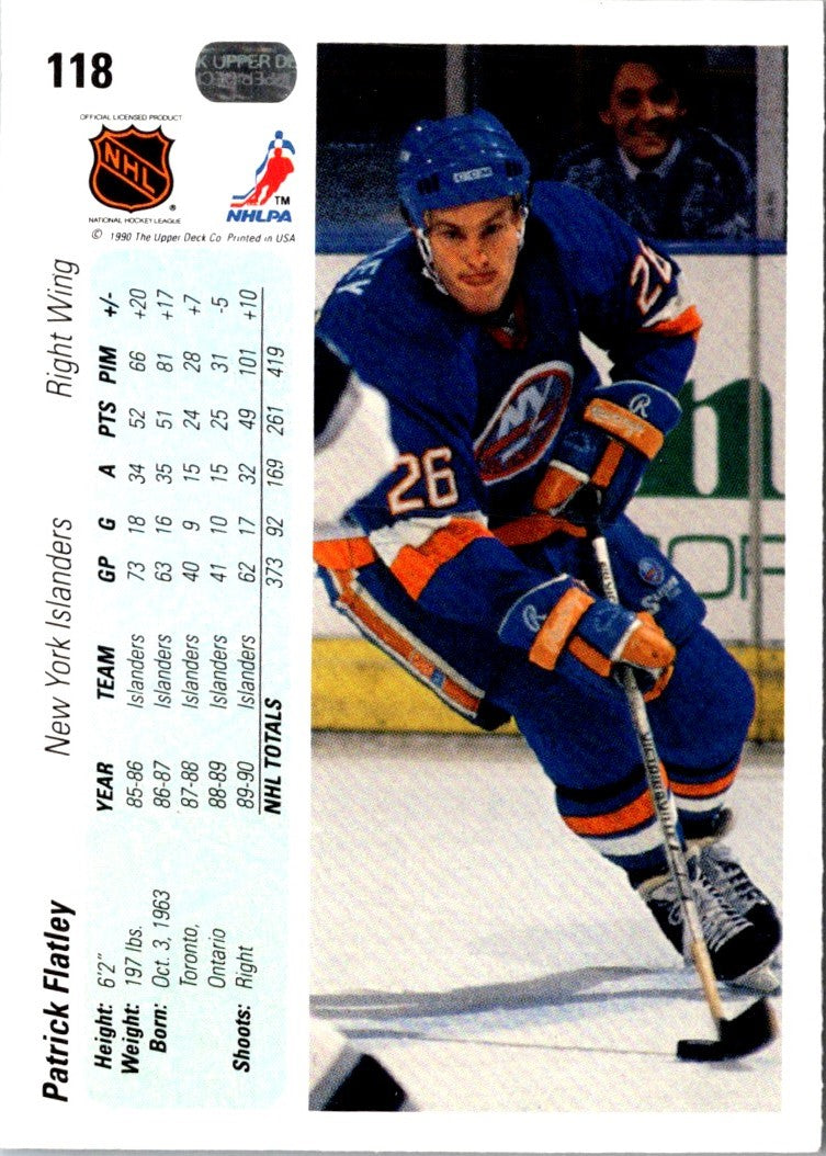 1990 Upper Deck Patrick Flatley