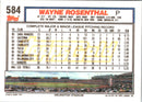 1992 Topps Wayne Rosenthal
