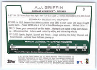 2012 Bowman A.J. Griffin #3