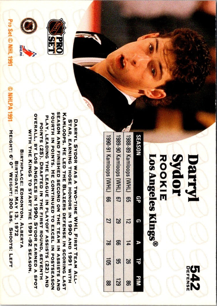 1991 Pro Set Darryl Sydor