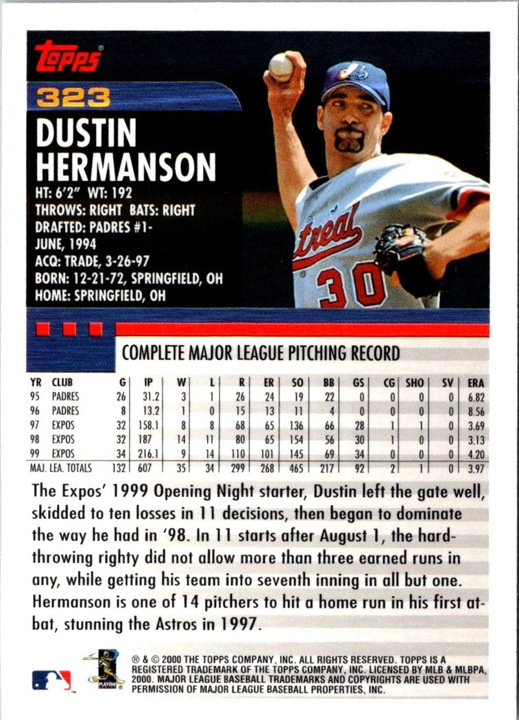 2000 Topps Dustin Hermanson