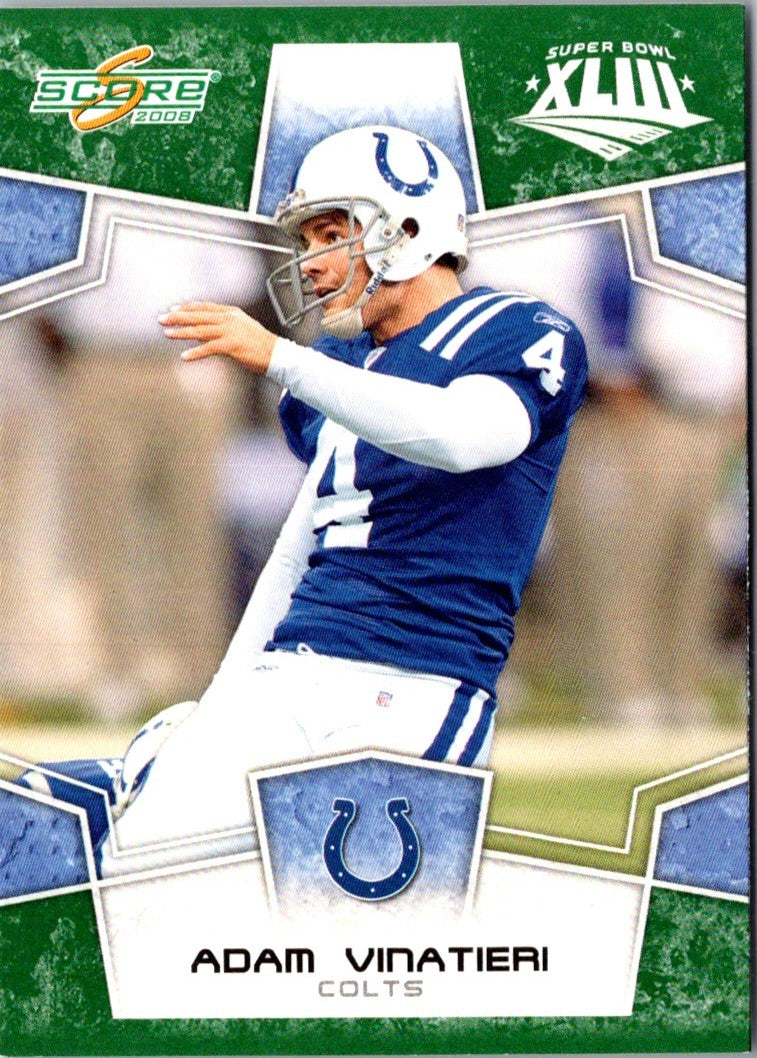 2008 Score Adam Vinatieri