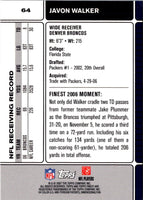 2007 Finest Javon Walker #64