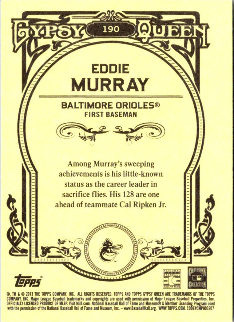 2013 Topps Gypsy Queen Eddie Murray