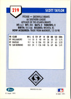 1991 Line Drive AA Scott Taylor #219