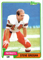 1981 Topps Steve Grogan #25