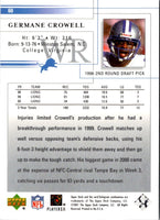 2001 Upper Deck Germane Crowell #60