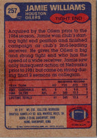 1985 Topps Jamie Williams #257 Rookie