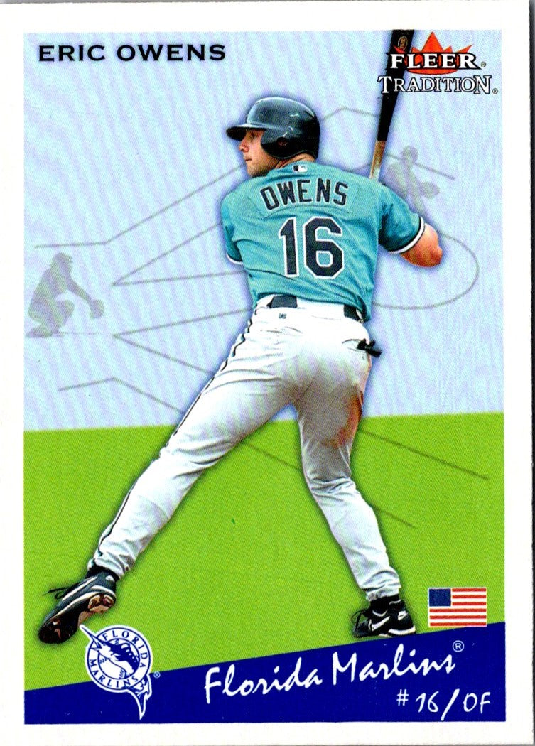 2002 Fleer Tradition Update Eric Owens