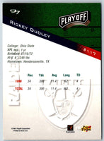 1997 Playoff Zone Rickey Dudley #117