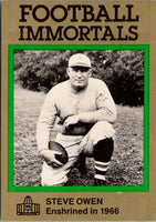 1985 Football Immortals Steve Owen #96