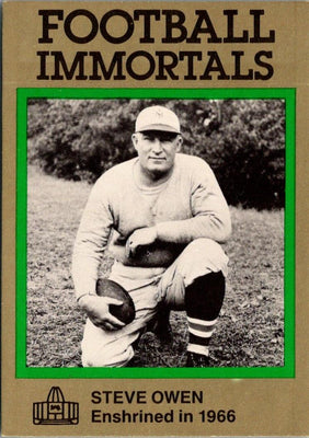 1985 Football Immortals Steve Owen #96