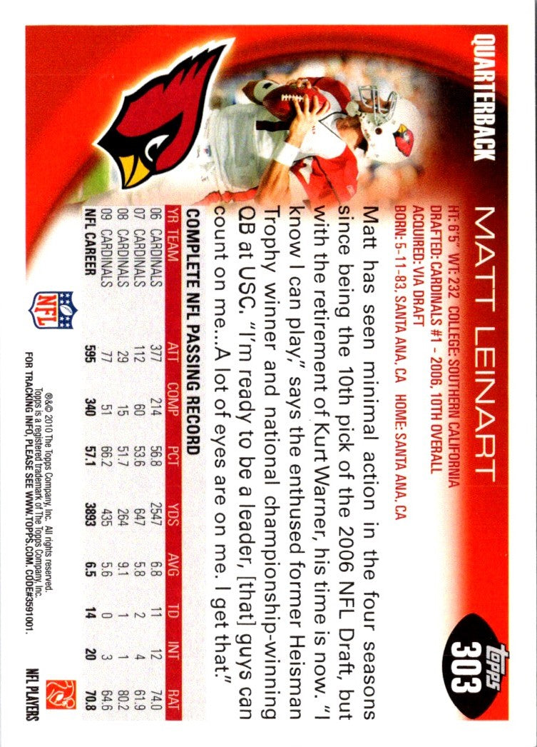 2010 Topps Matt Leinart