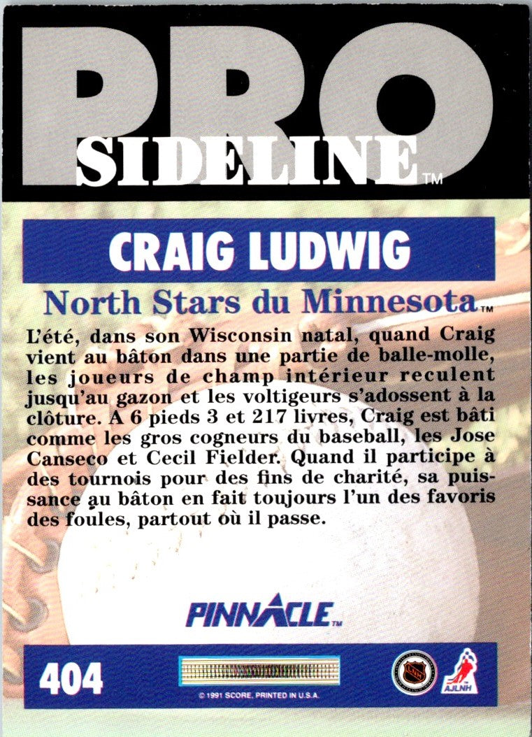 1991 Pinnacle Craig Ludwig