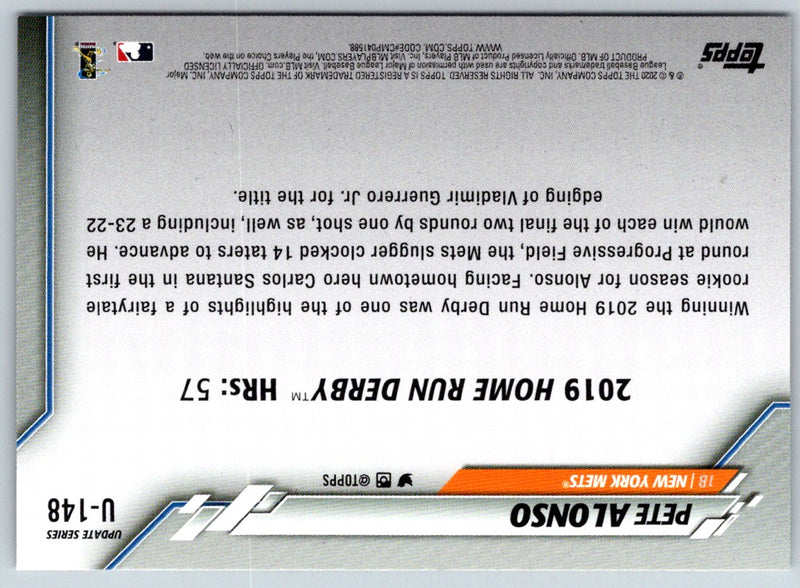 2020 Topps Update Pete Alonso