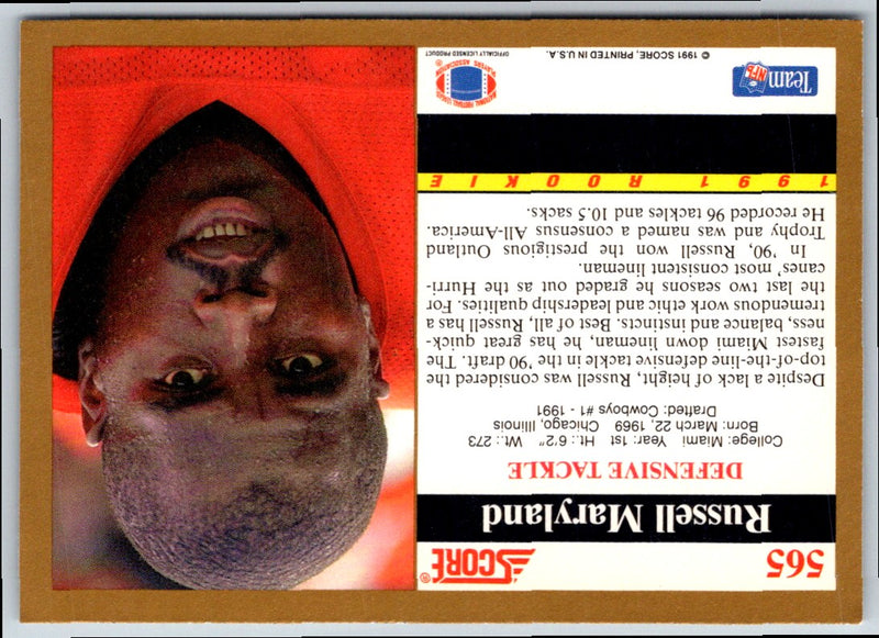 1991 Score Russell Maryland