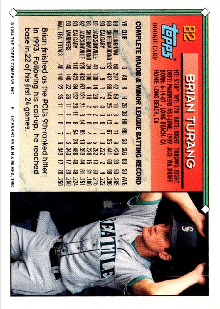 1994 Topps Brian Turang